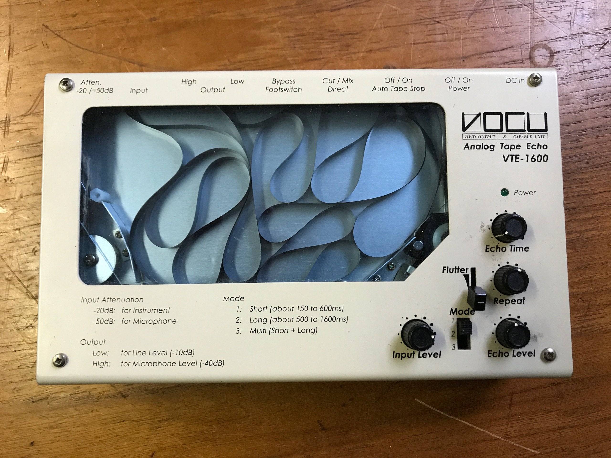 VOCU VTE-1600 Compact Tape Echo (Fernandes/Hiwatt) FOR SALE – Soundgas