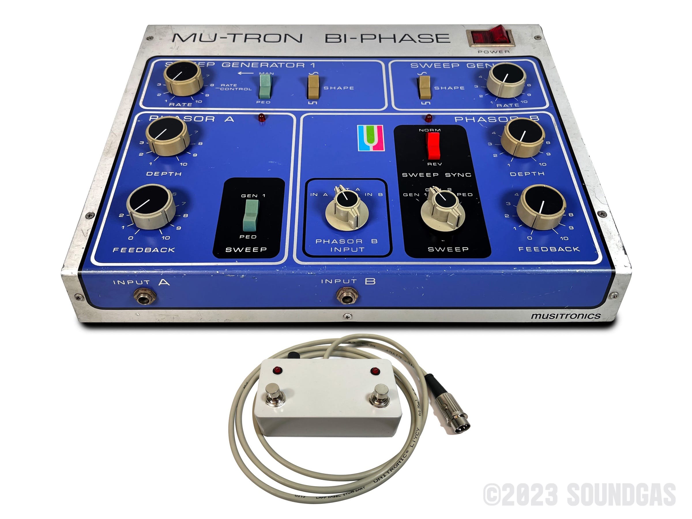 bi phase pedal Musitronics Mu-Tron Bi-Phase + Custom Controller FOR SALE – Soundgas