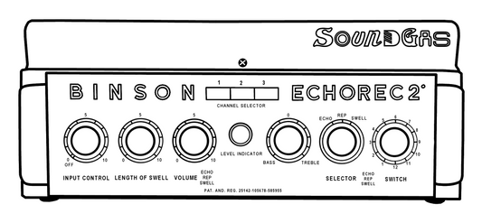 Binson Echorec 2 T7E Recall Sheet