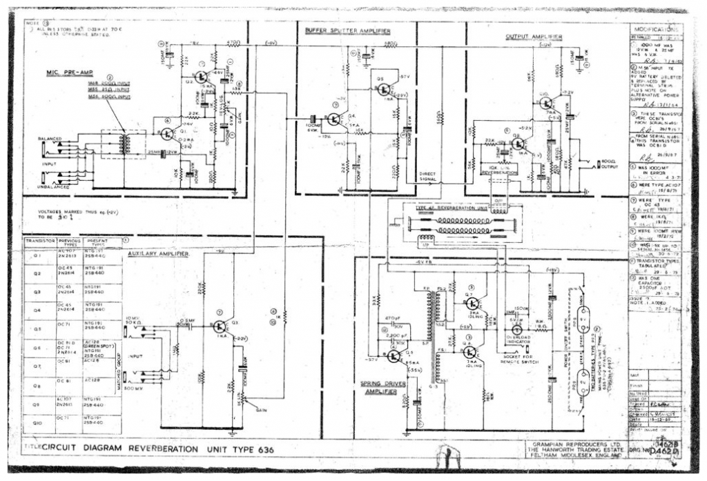 Grampian 636 Instructions & Schematics