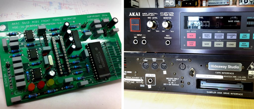 Akai S612 Front Panel Animator (FPA) Info