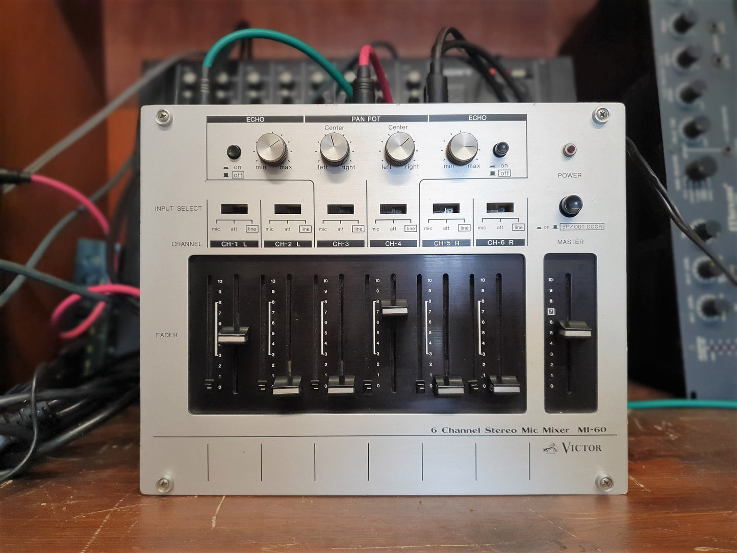 Victor MI-60 Stereo 6-Channel Mic Mixer