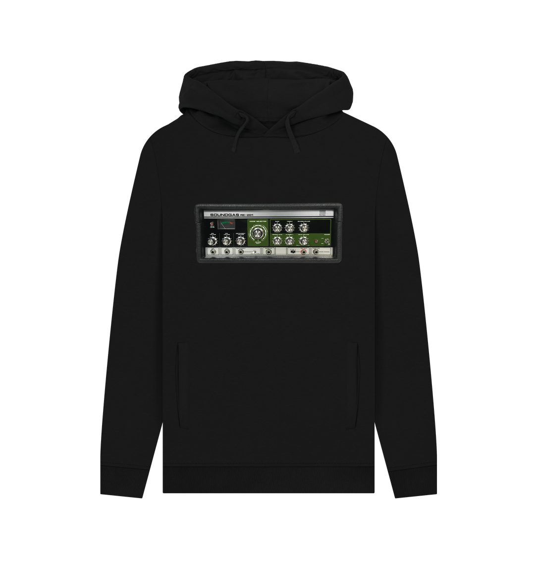 Black Recycled Hoody Front