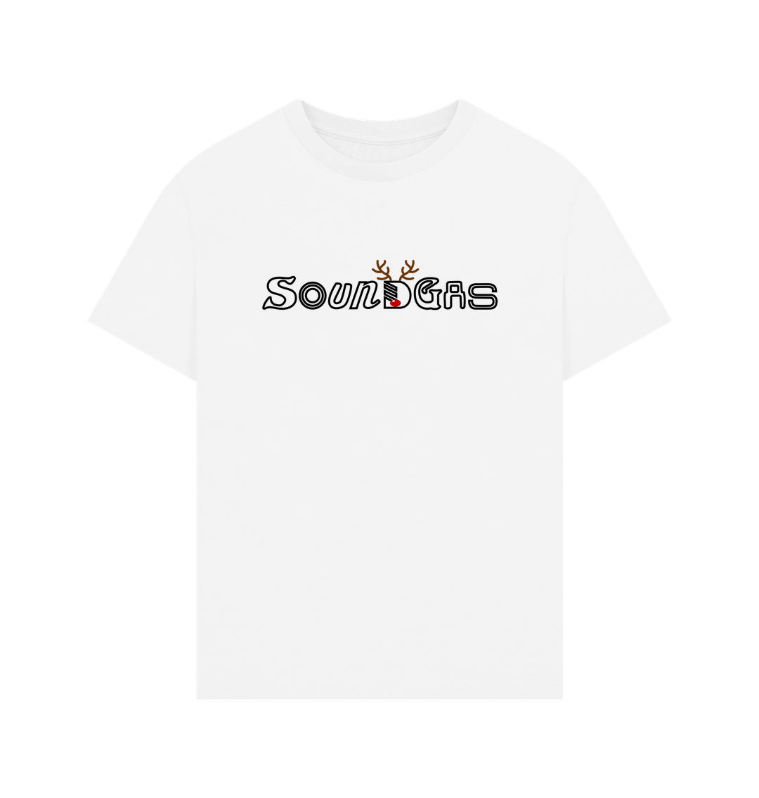 White Soundgas Christmas Logo Premium T Shirt