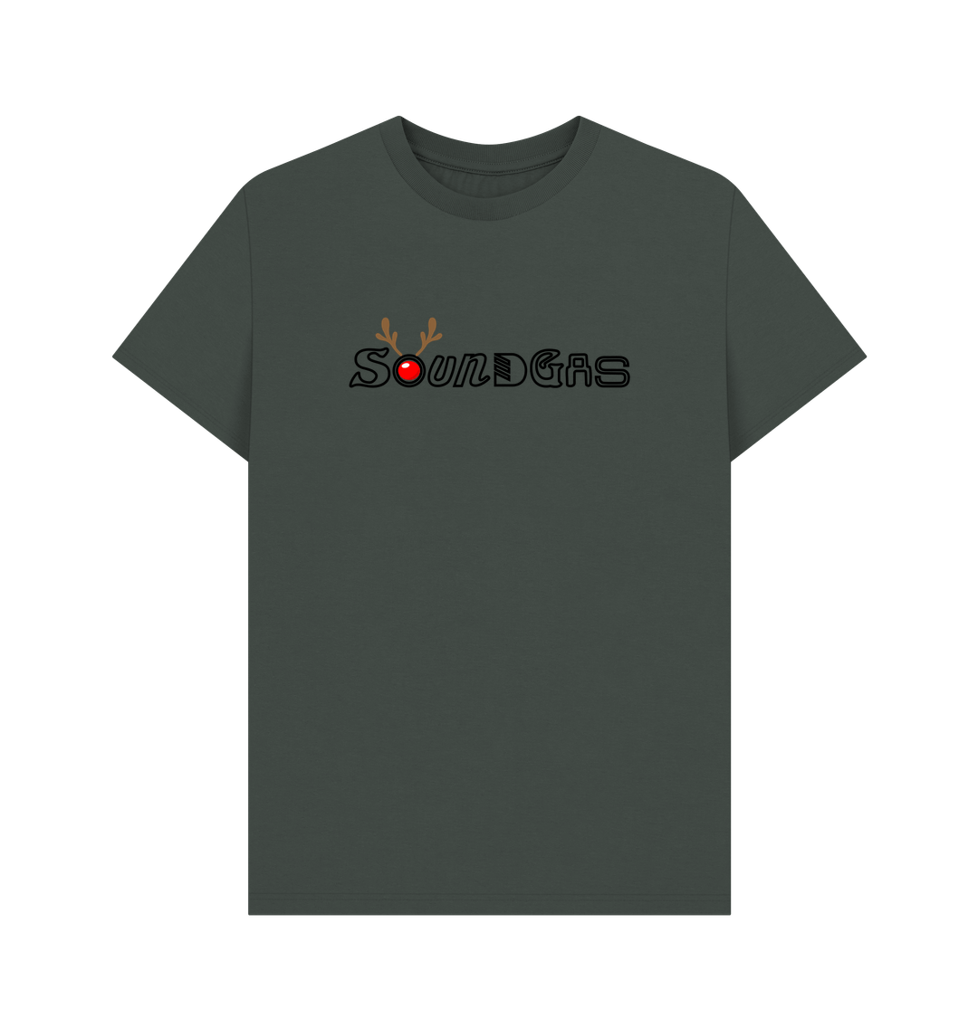 Dark Grey Soundgas Christmas Logo T Shirt