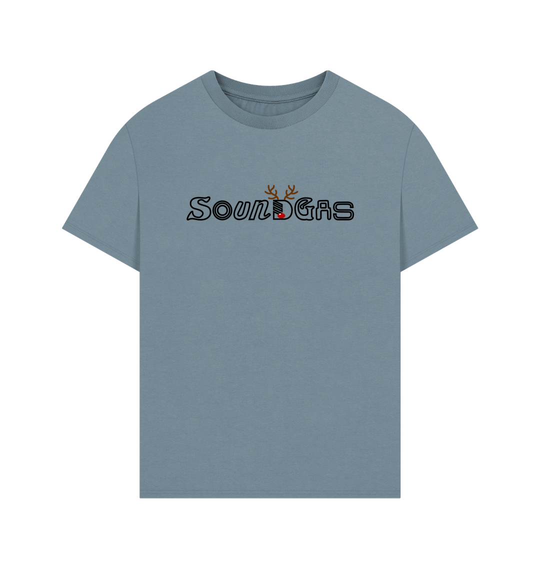 Stone Blue Soundgas Christmas Logo Premium T Shirt