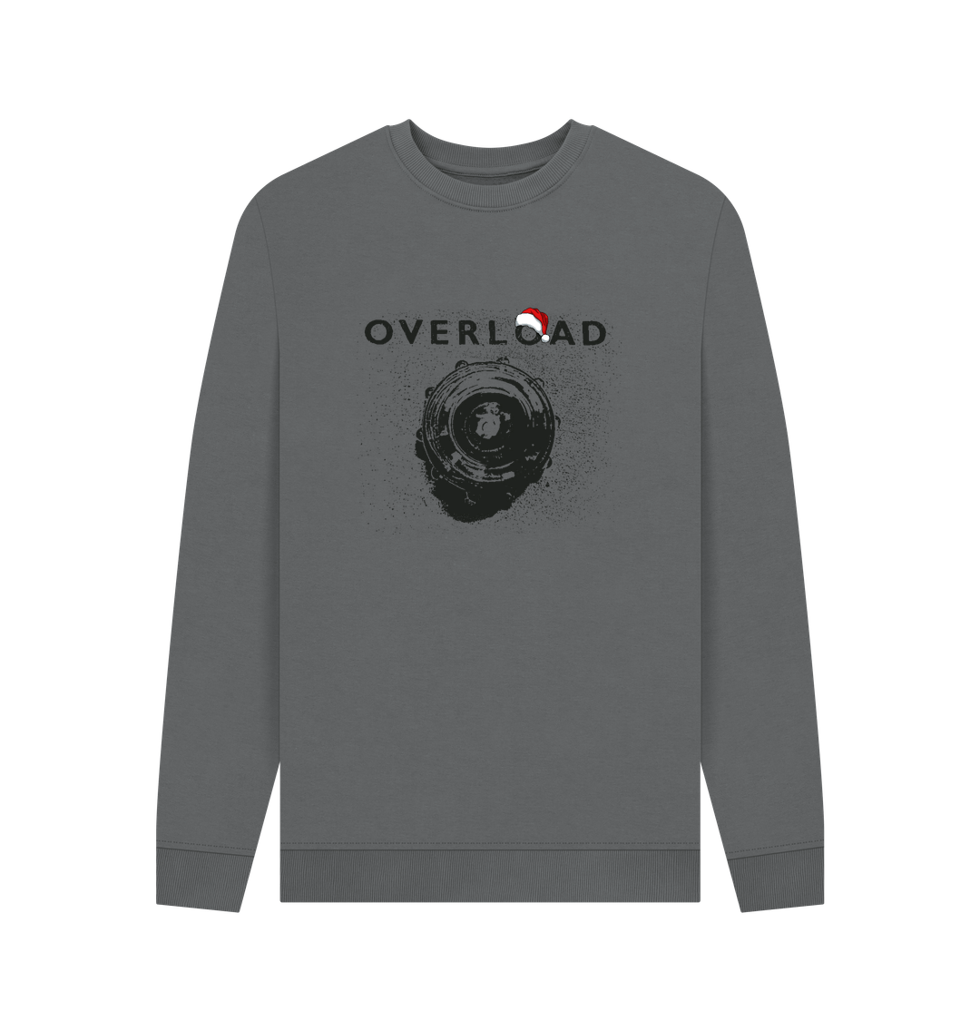 Slate Grey Printed Sweater Front