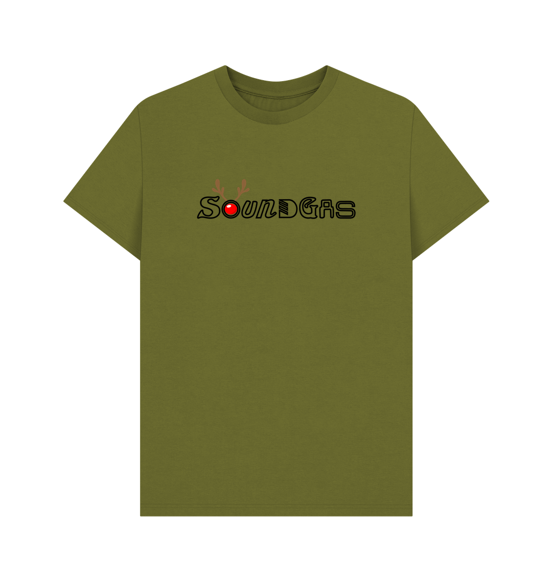 Moss Green Soundgas Christmas Logo T Shirt