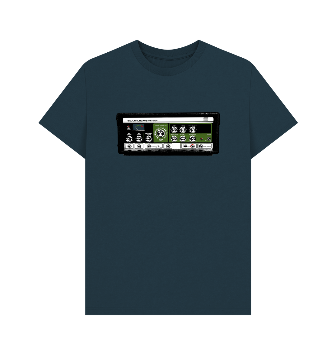 Denim Blue Soundgas RE-201 Space Echo Screen T Shirt