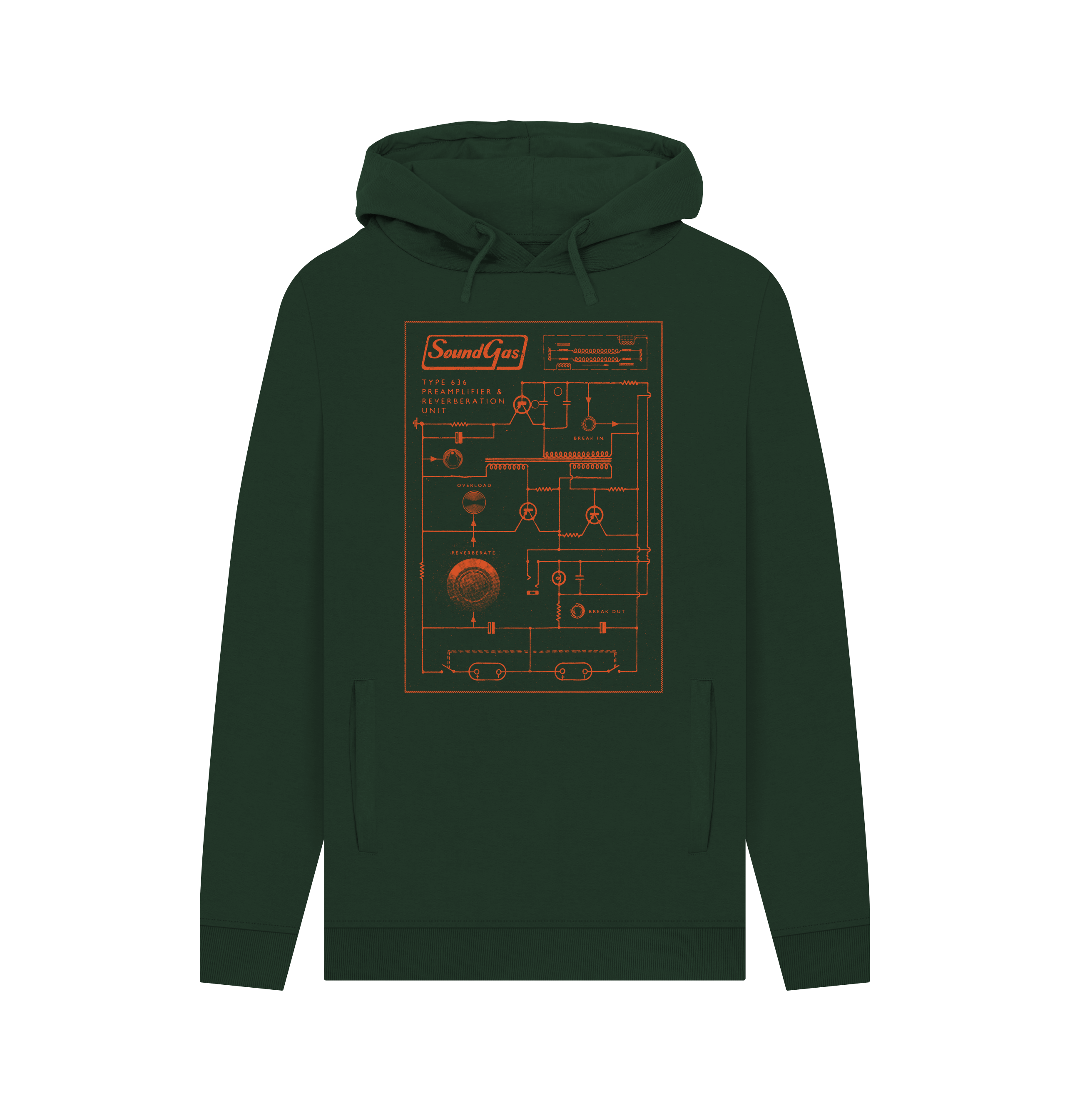Evergreen Printed Hoody Front