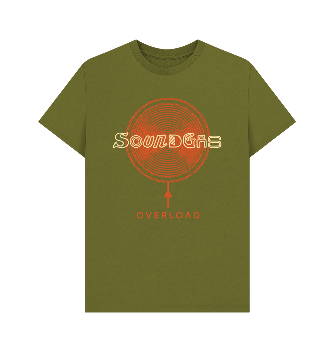 Moss Green Printed T-shirt Front