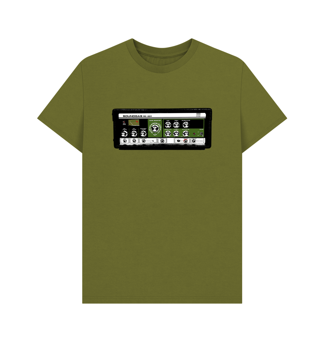 Moss Green Soundgas RE-201 Space Echo Screen T Shirt