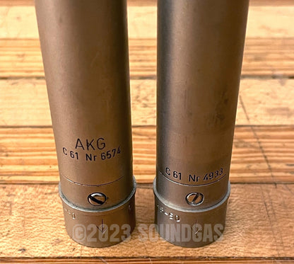 AKG C61 Pair, CK1 & NOS Omni Capsules