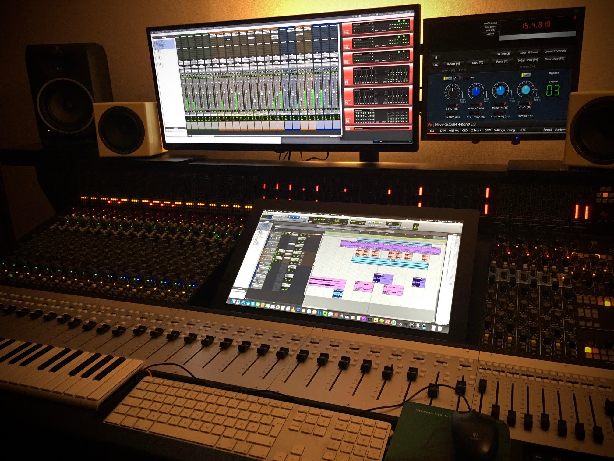 AMS Neve Genesys Black G32 2014 &amp; Patchbay for sale close