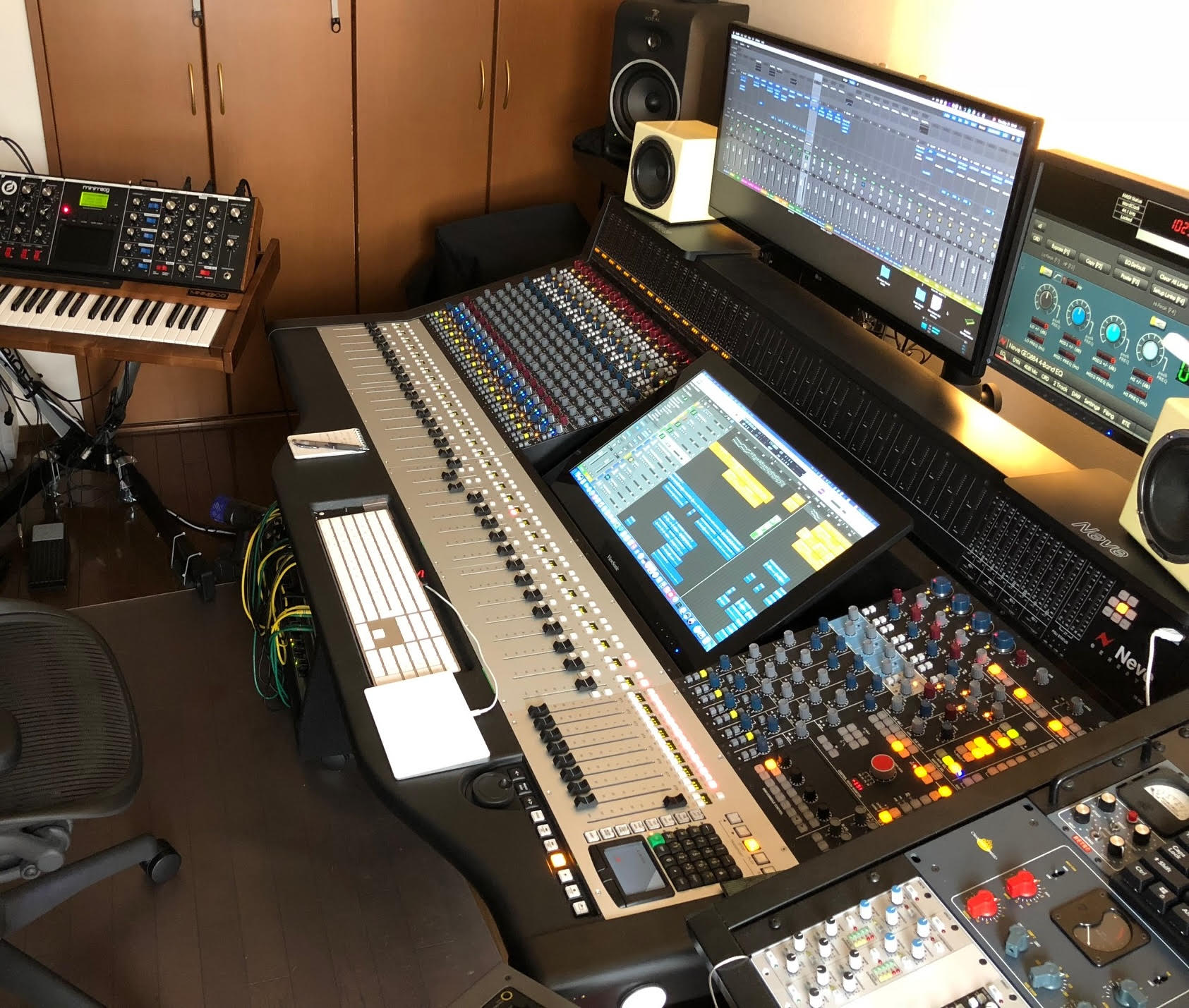 AMS Neve Genesys Black G32 2014 &amp; Patchbay for sale right side