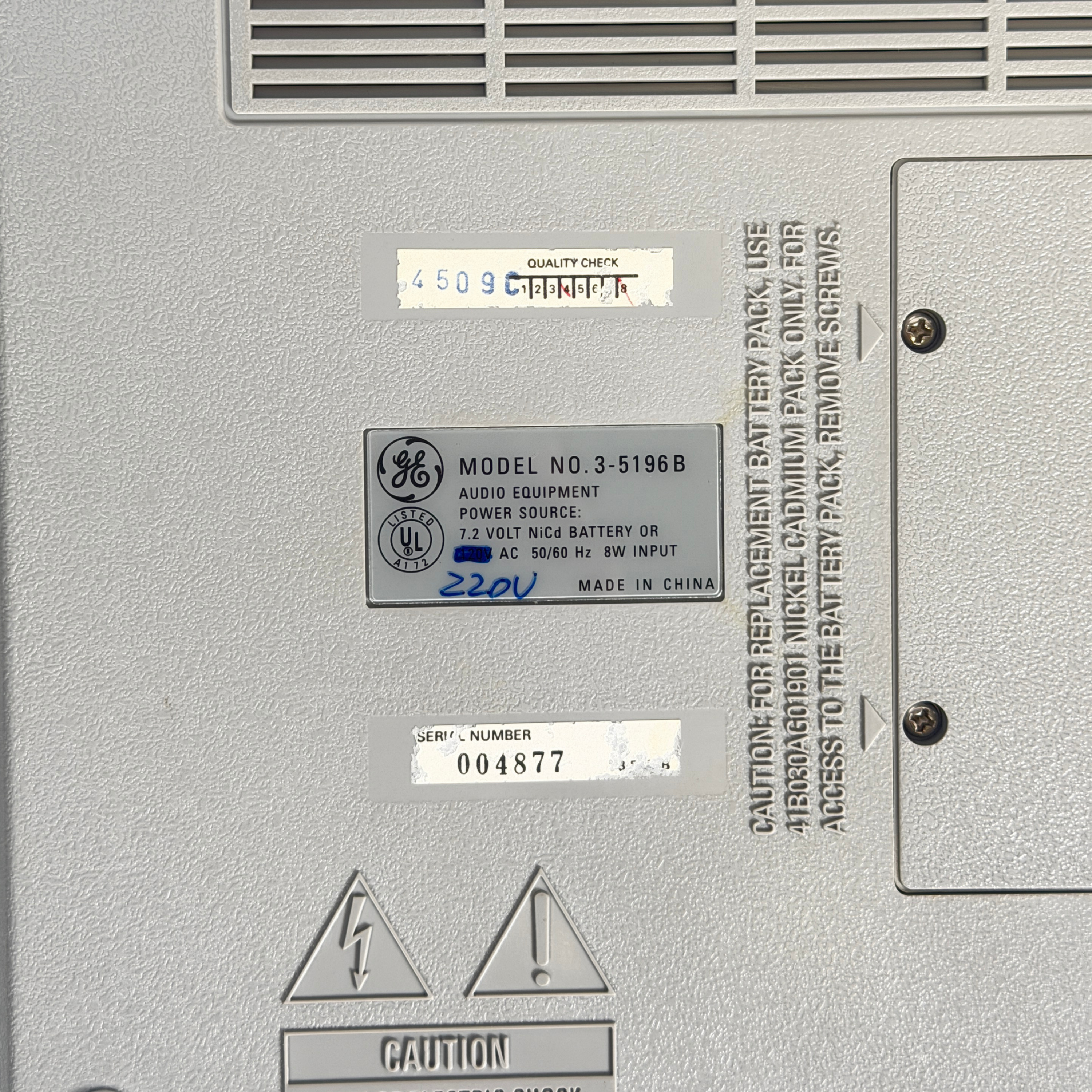 APH Model 3 Varispeed Cassette Recorder 5196B 220v - SN 004877