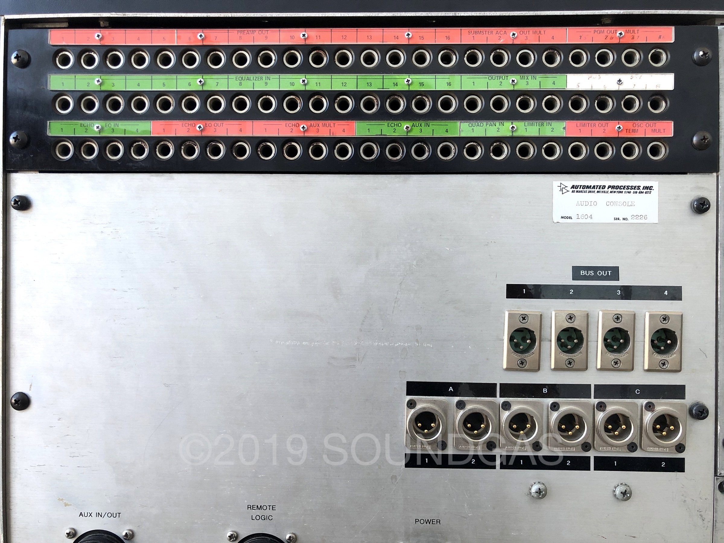 API 1604 Vintage Console FOR SALE – Soundgas