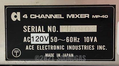 Ace Tone MP-40 Spring Reverb Mixer