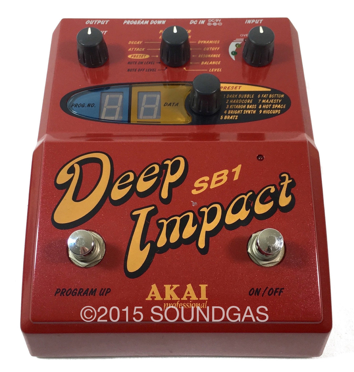 AKAI DEEP IMPACT SB1 Bass Synthesizer Pedal FOR SALE Soundgas