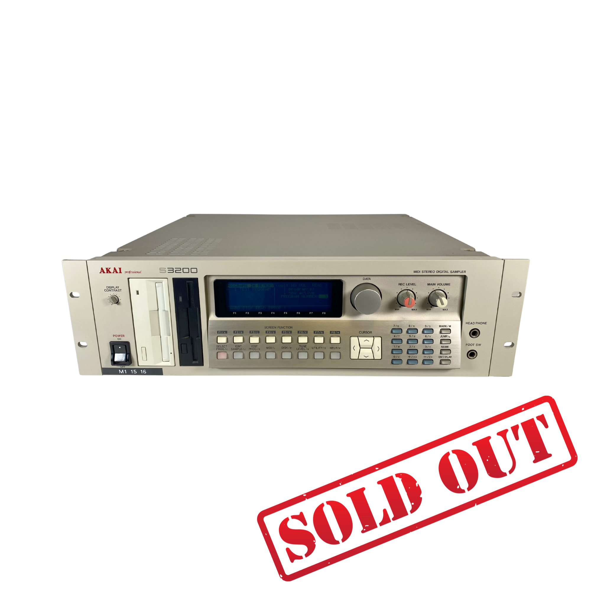 Akai S3200 Digital Sampler - SN 79355-08201