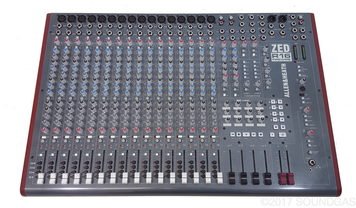 Allen & Heath ZED R16 Firewire Mixing Desk