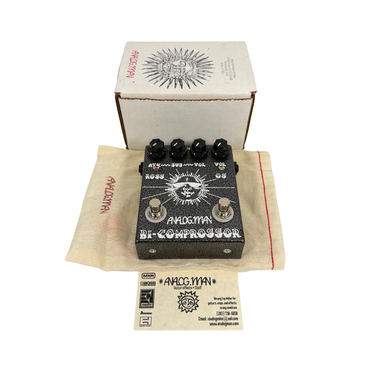 Analog.man Bi-Comprossor Effects Pedal