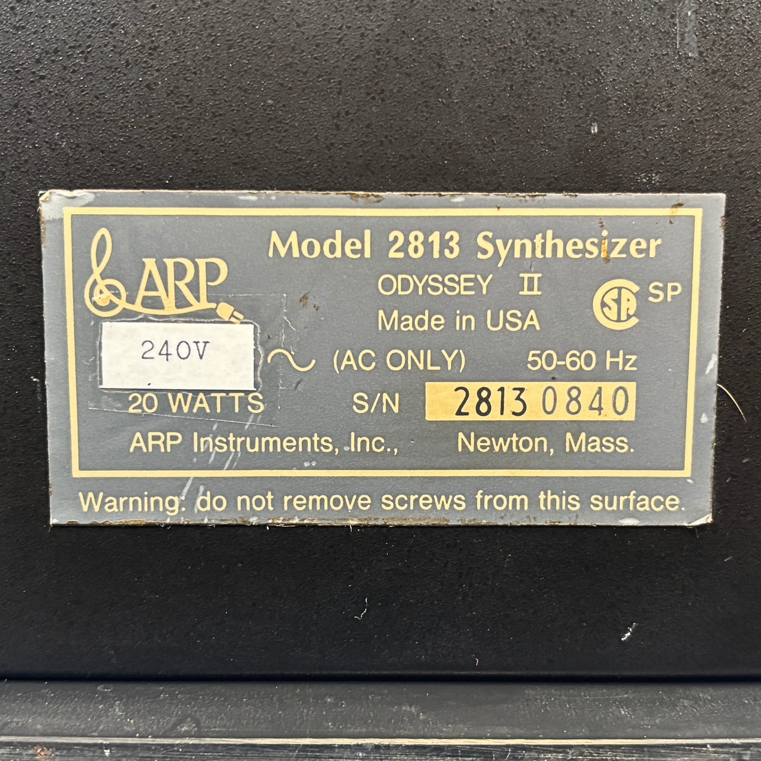 ARP Odyssey Mk II Model 2813 with Midi - SN 28130840