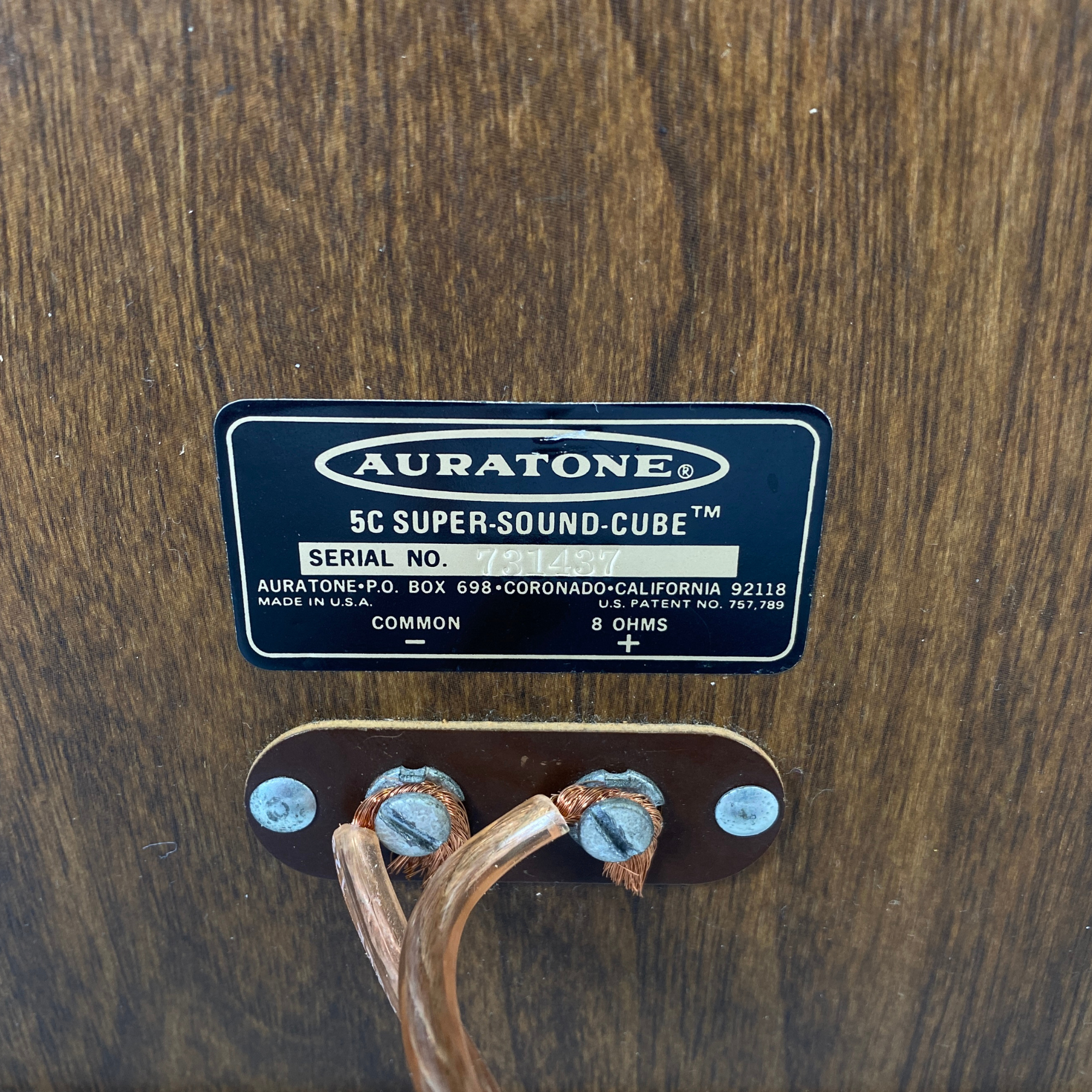 AuraTone 5C Super-Sound Cube Pair (Serials 731483/731437) FOR SALE AuraTone 5C Super-Sound Cube Pair (Serials 731483/731437) FOR SALE