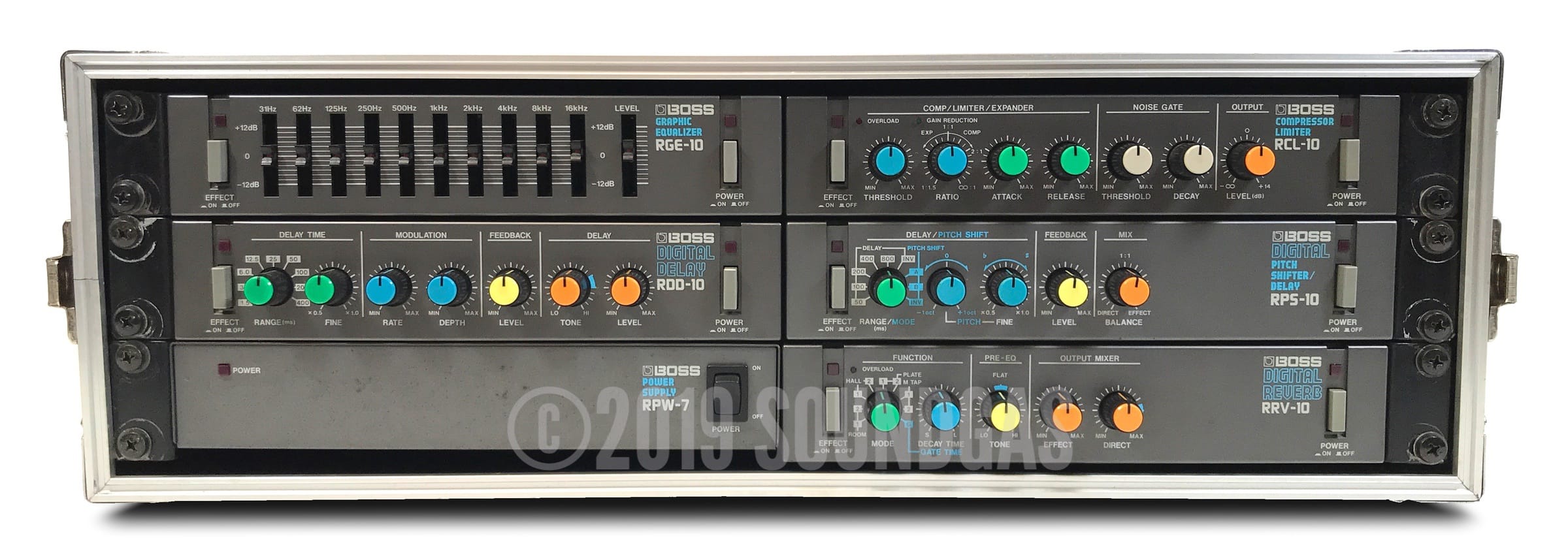 Boss Rack Fx Boss Micro Rack Effects - Delay/ Pitch Shifter/ Reverb/ Compressor/ EQ ...