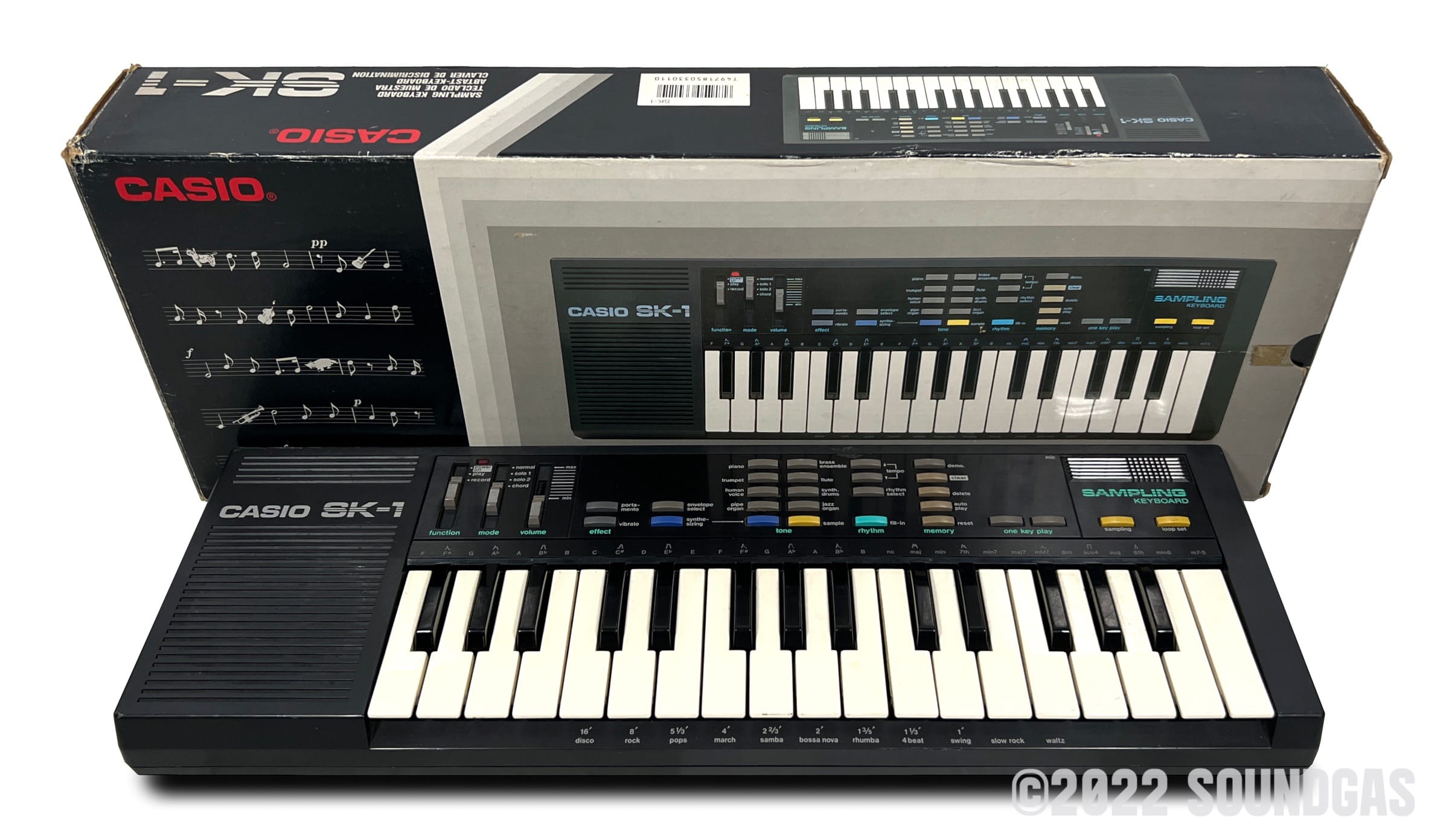 Keyboard Boxed Casio SK-1 Sampling Keyboard, Boxed FOR SALE – Soundgas