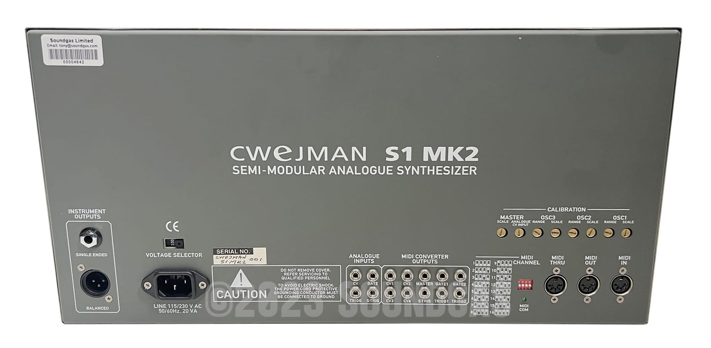 Cwejman S1 Mk2 Semi-Modular Analogue Synthesizer