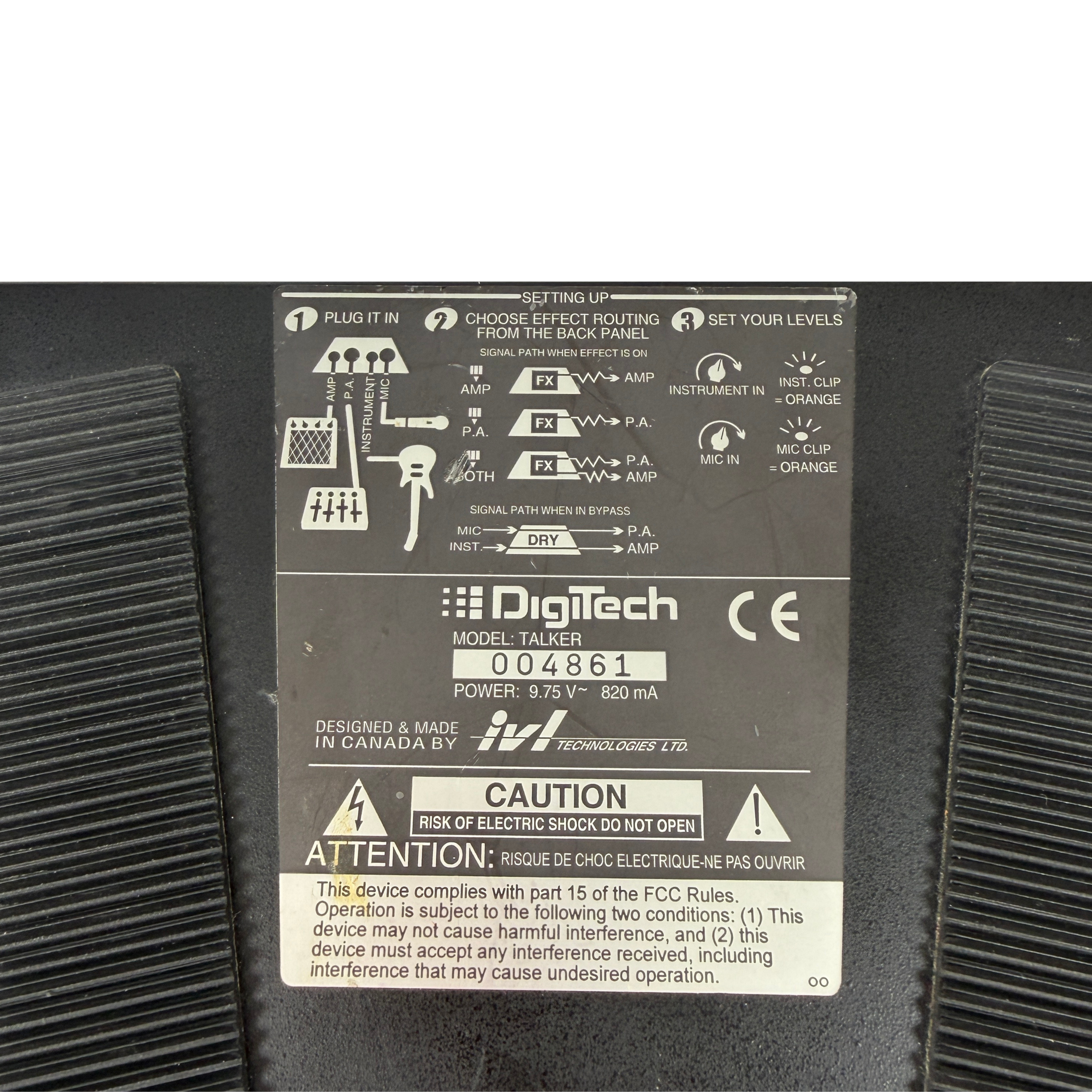 Digitech Talker Vocoder Pedal (SN4861) FOR SALE – Soundgas