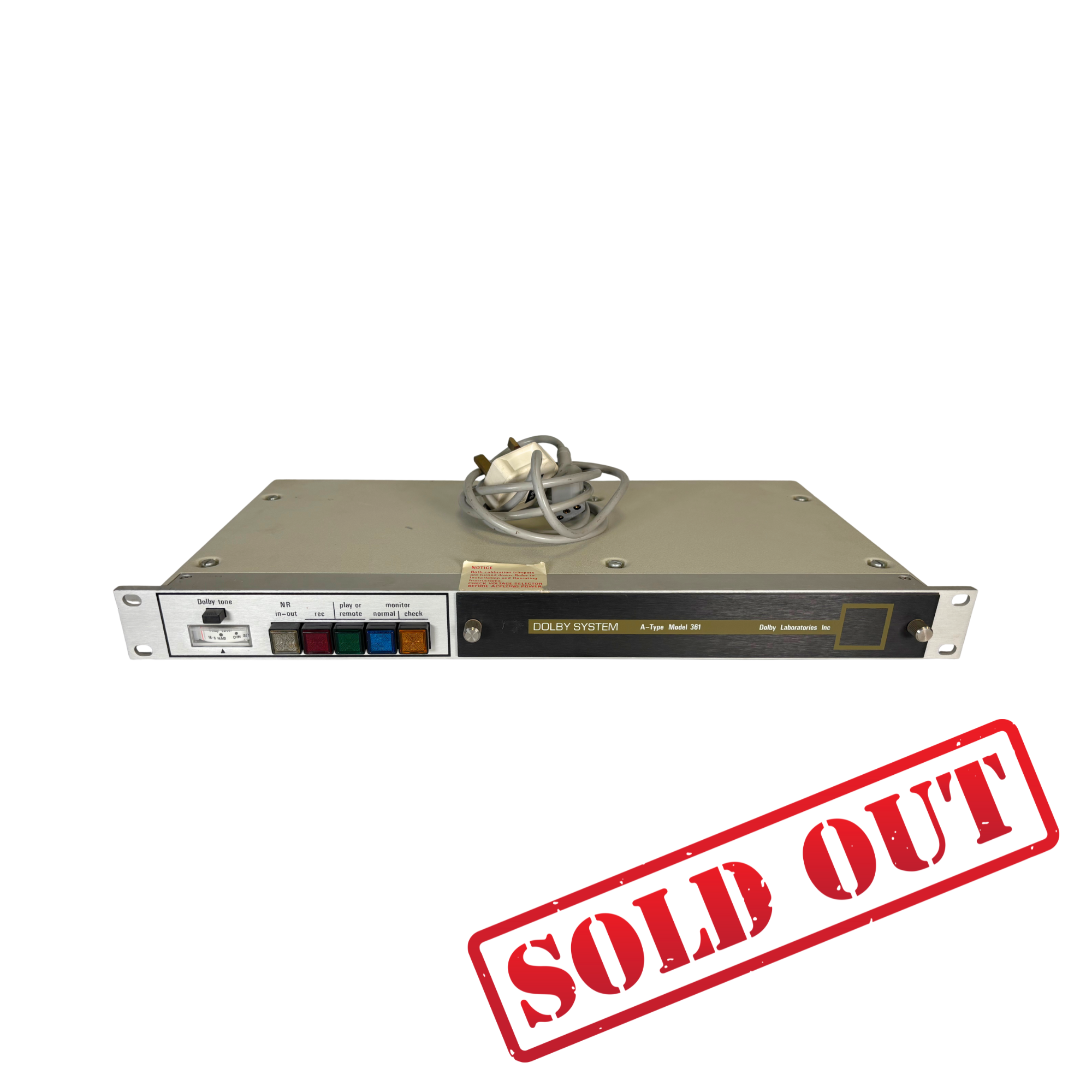 Dolby A type M361 Noise Reduction System - SN 361-1 08633