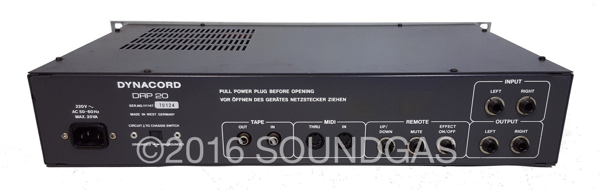 Dynacord DRP 20 Digital Reverb Processor FOR SALE – Soundgas