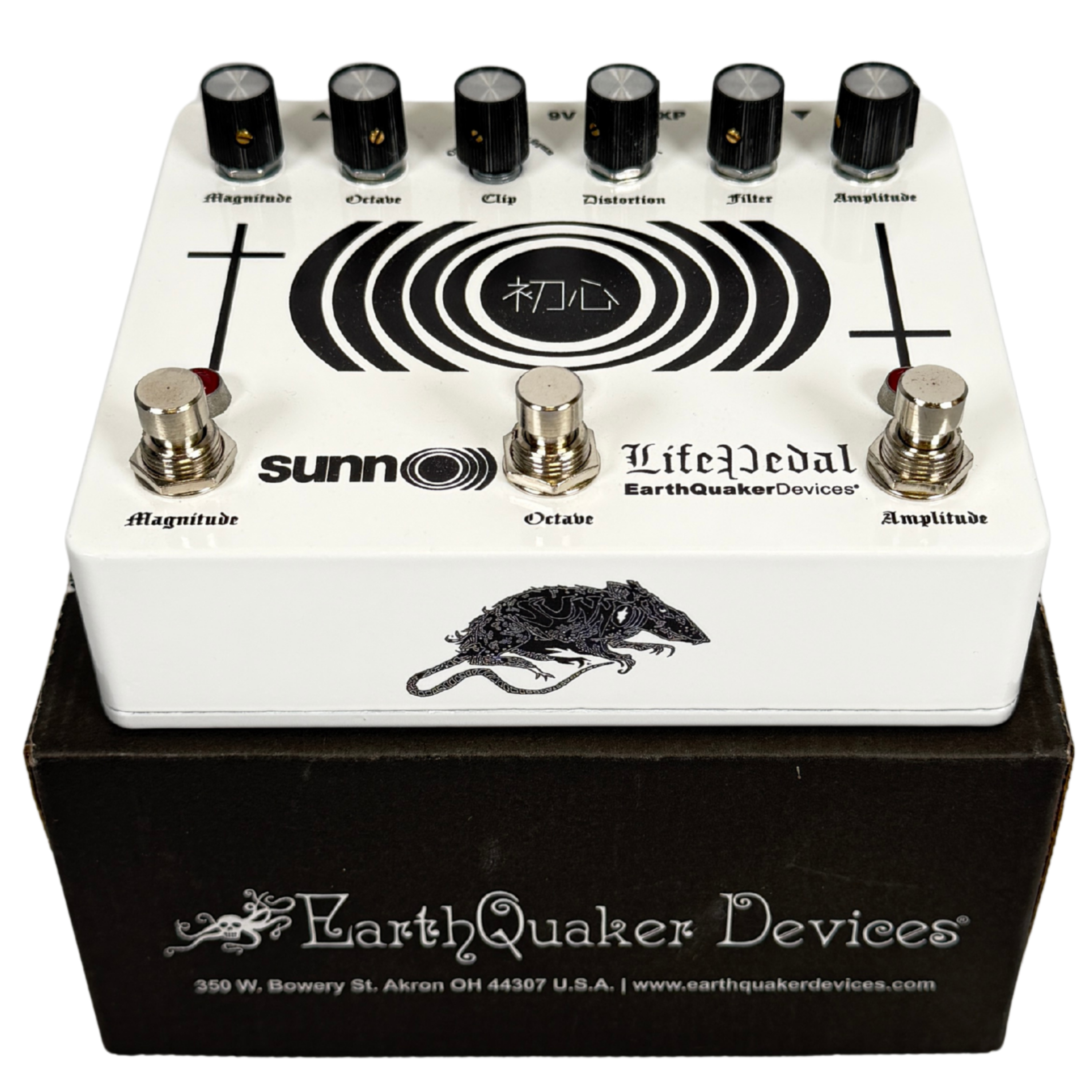 EarthQuaker Devices Sunn O))) Life Pedal V3 Band Edition (White + Black) NOS