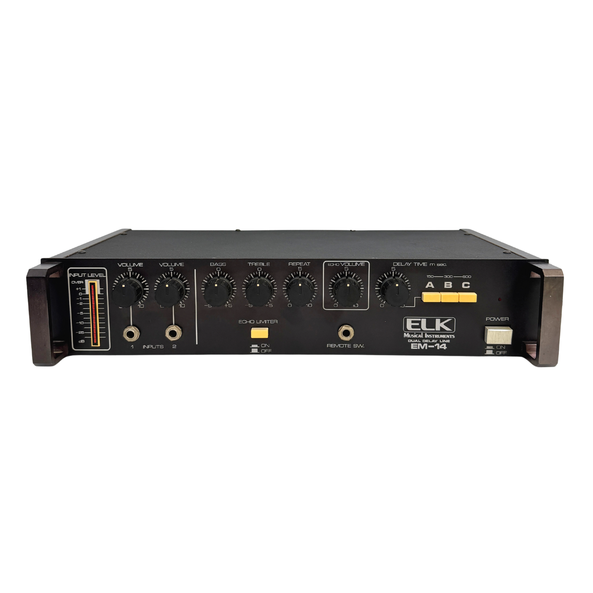 ELK EM-14 digital effects processor unit in black with gold and white controls, shown from the front against a white background.