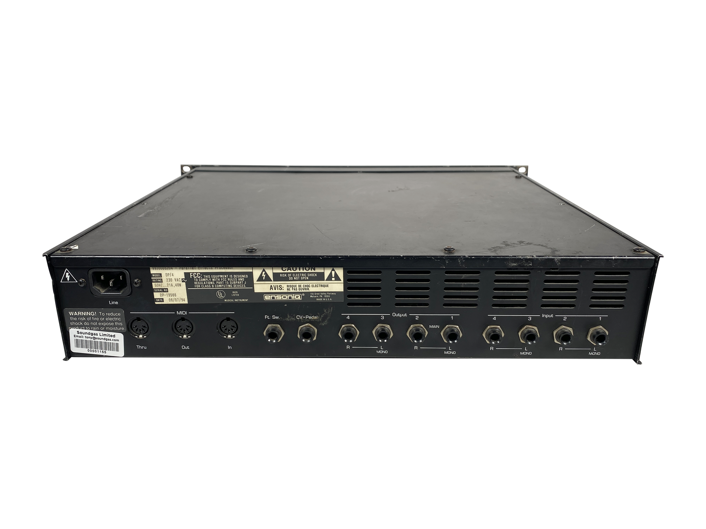 Ensoniq DP4 Parallel Effects Processor for Auction - SN DP19566 Ensoniq DP4 Parallel Effects Processor for Auction - SN DP19566