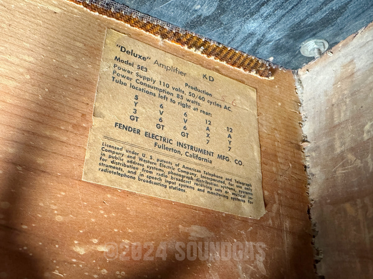Fender Deluxe Model 5E3 Tweed - 1961