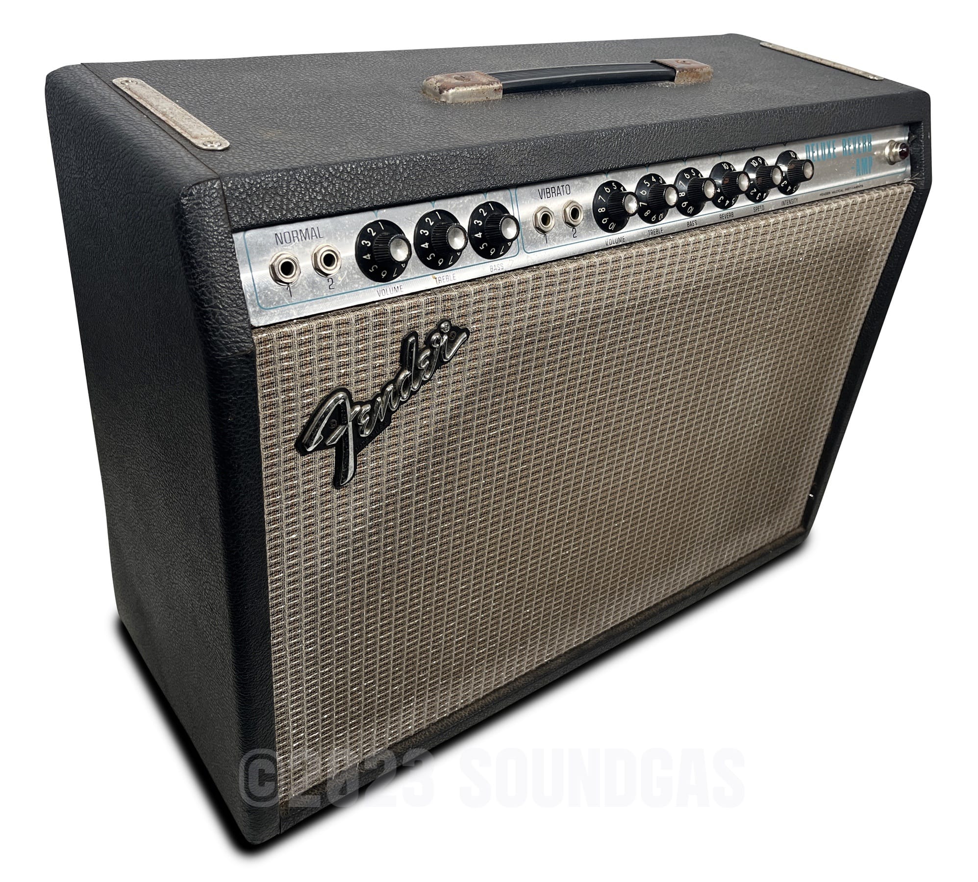 Fender Deluxe Reverb 1968 (AB763 blackface circuit) FOR SALE – Soundgas