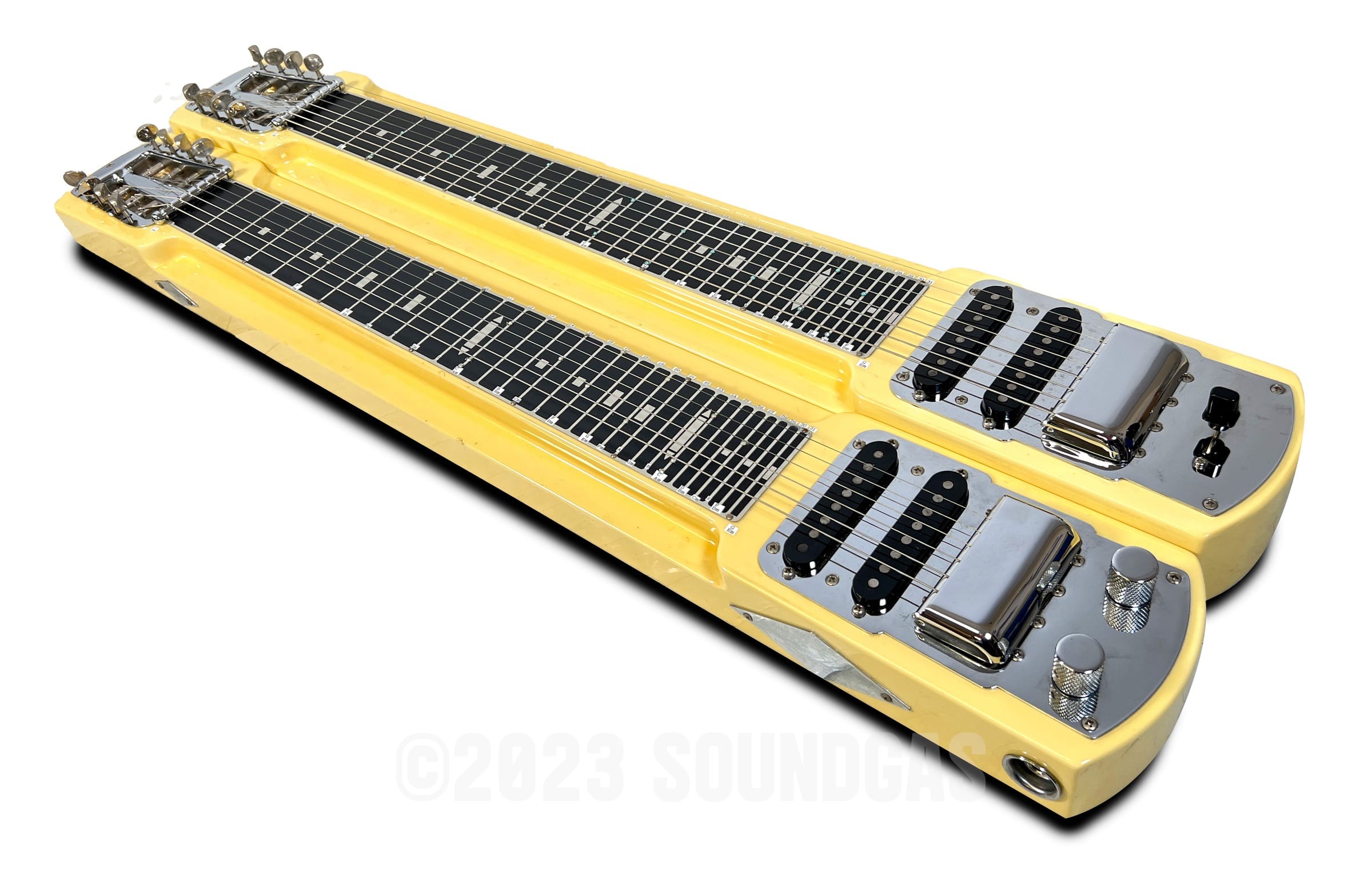 Stringmaster Rover Fender Japan Stringmaster SM-2 Dual 8 Double Neck Console Lap Steel FOR ...
