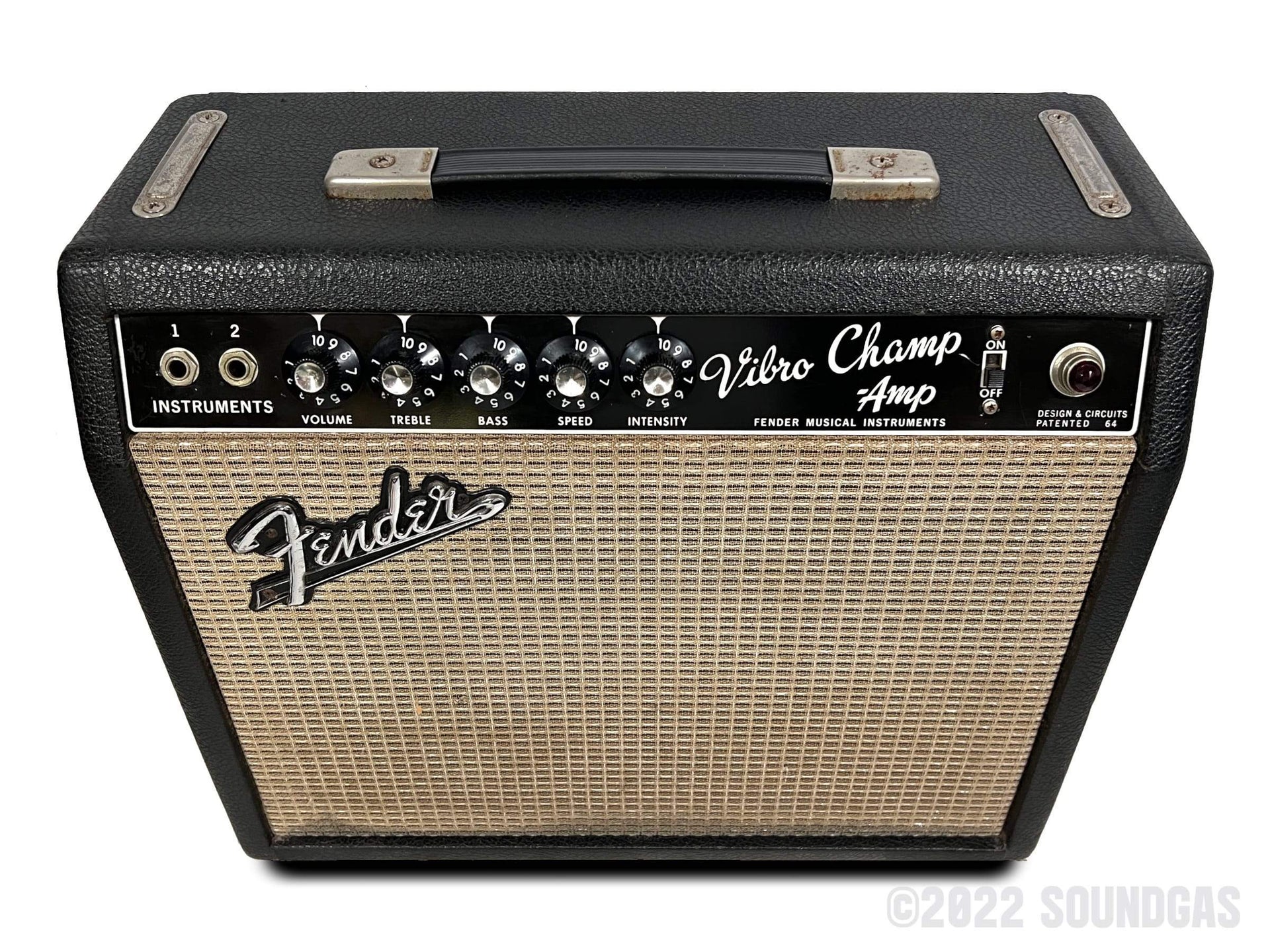Fender Vibro Champ - 1965 Black Panel FOR SALE – Soundgas