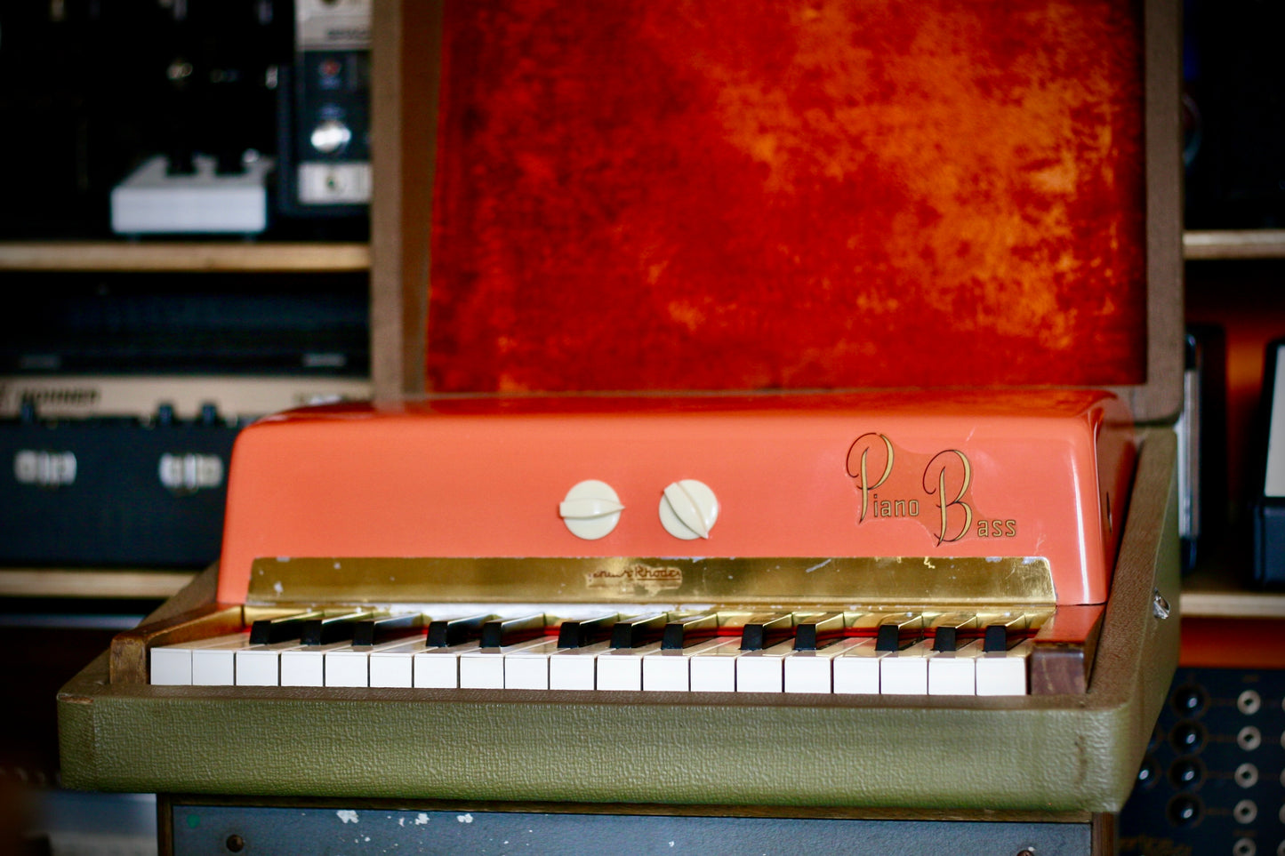 Fender Rhodes Piano Bass Fiesta Red 1960