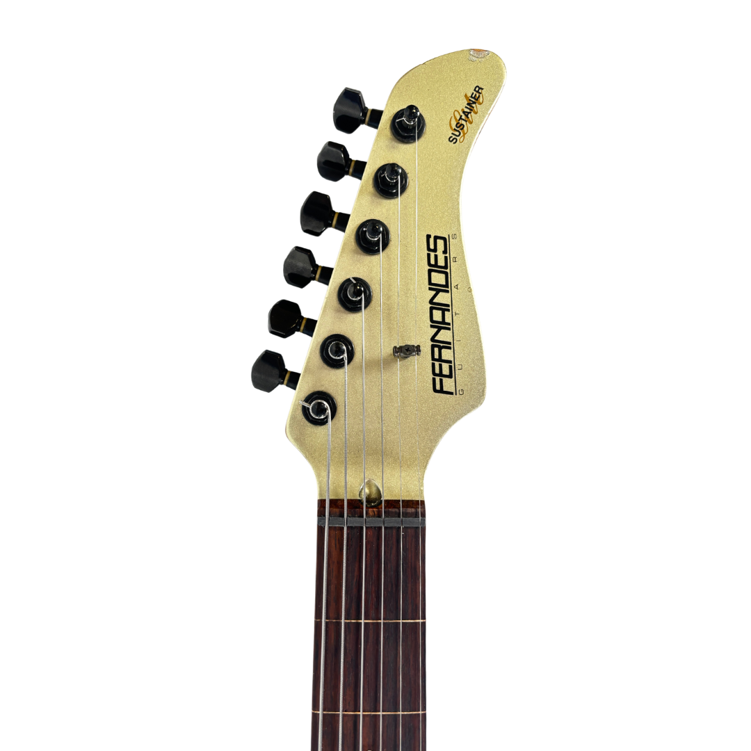 Fernandes Sustainer Fretless Guitar - BC4880 head