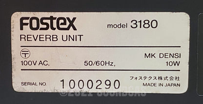 Fostex Model 3180 2-Channel Reverb