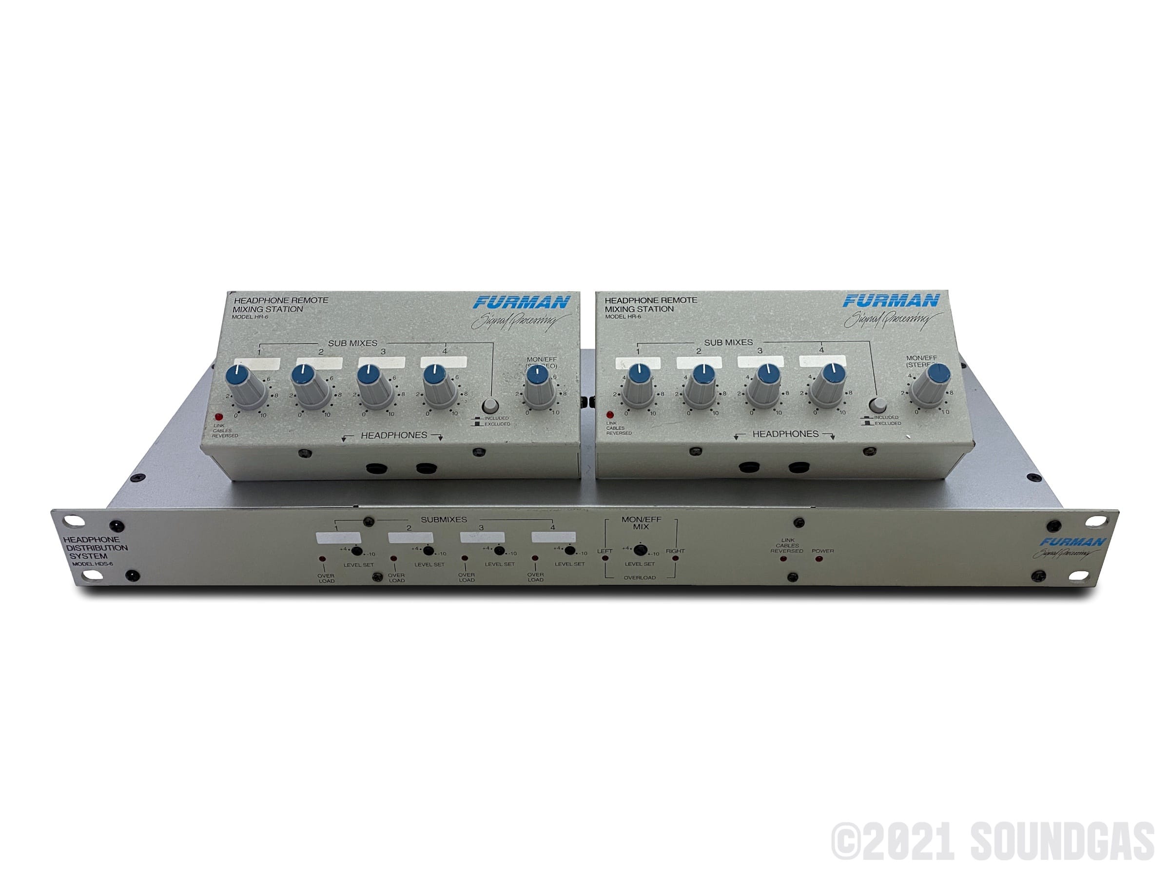 Furman HDS-6 u0026 2x HR-6 - Headphone Distribution System FOR SALE – Soundgas