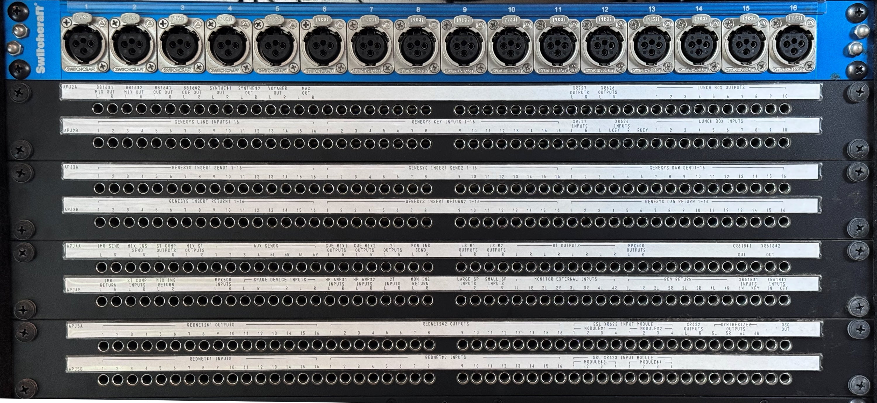 AMS Neve Genesys Patchbay