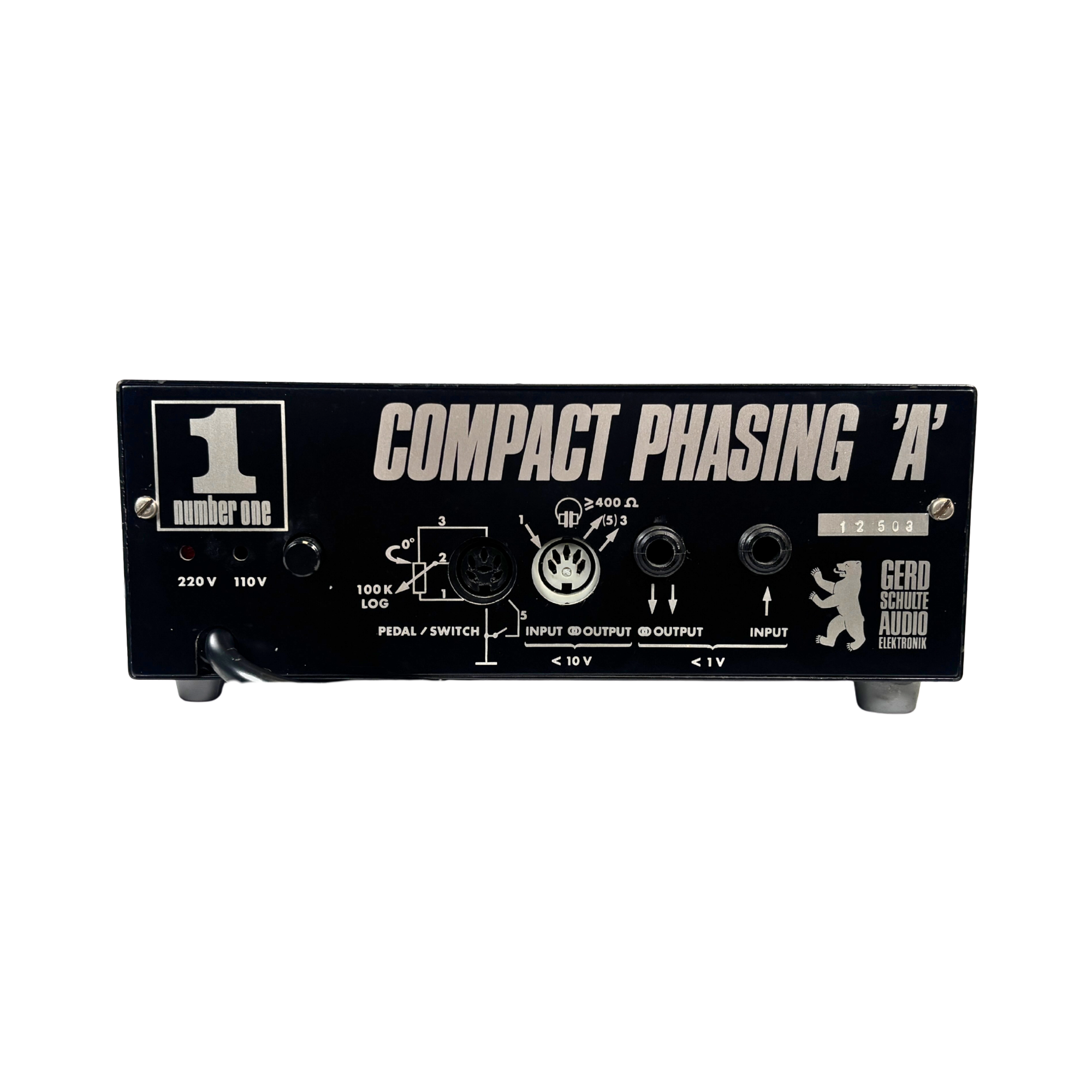 Schulte Compact Phasing 'A' & Custom Controller - SN 12503 back