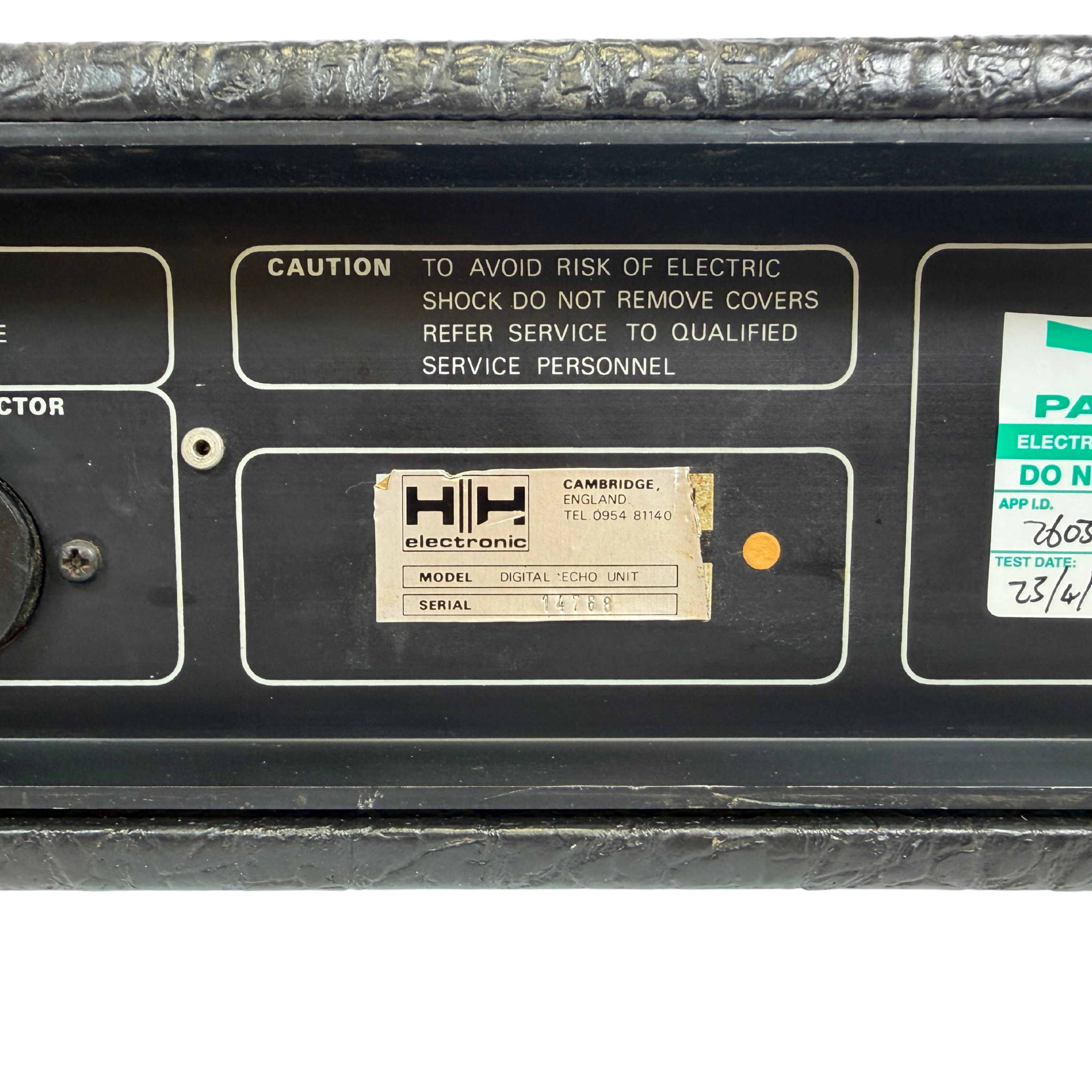 HH Digital Echo serial no.