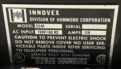 Hammond Innovex Condor SSM