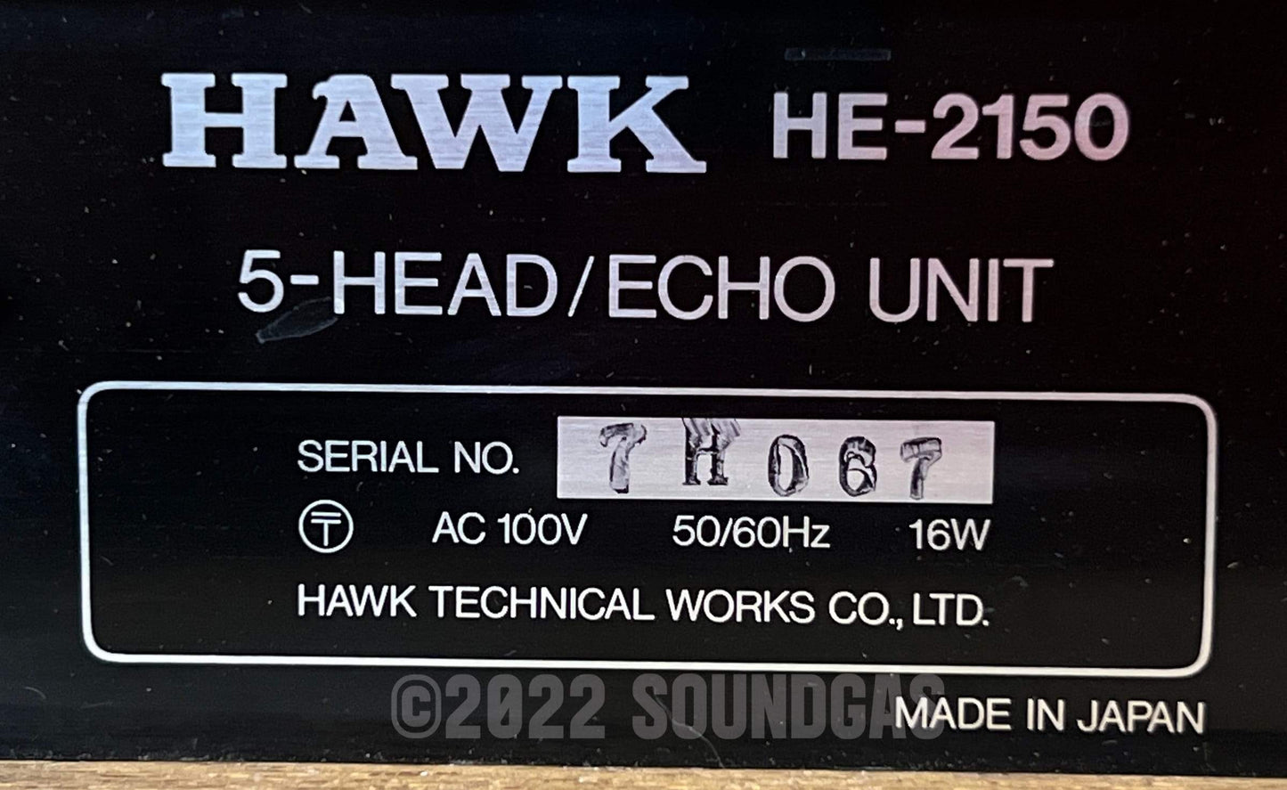 Hawk HE-2150A Open Reel Tape Echo